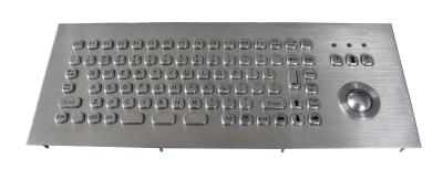 China Teclado industrial del MINI de 81 llaves soporte del panel con el Trackball para el quiosco de información en venta