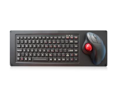 China Teclado de la goma de silicona del EMC con la vivienda óptica del aluminio del Trackball en venta