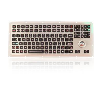 China Schroffe Rollkugel-hintergrundbeleuchtete Tastatur Marine Keyboard Numerics IP65 zu verkaufen