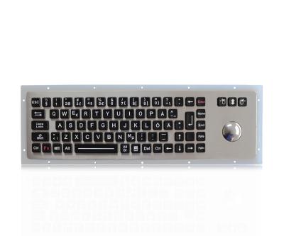 China Teclado industrial a prueba de vandalismo con construido en las llaves Marine Keyboard del Trackball 76 en venta