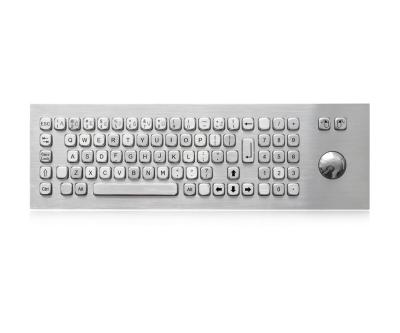 China Teclado resistente 800DPI del vándalo de 81 llaves con el Trackball óptico en venta