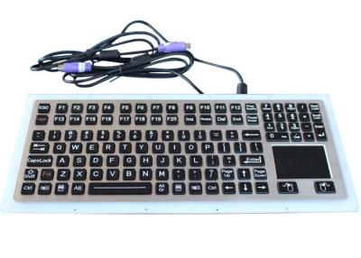 China 116 teclado industrial del acero inoxidable de Vandproof del negro de las llaves IP67 con el panel táctil en venta