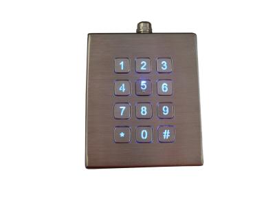 중국 Stroke 0.45mm IP68 Dynamic Desktop Backlit Keypad Vandal Scratch Proof 판매용