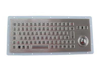 China Teclado compacto del metal del formato con el soporte PS2 USB del panel del Trackball IP67 en venta