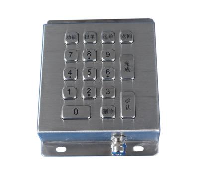 China Movable desktop numeric smart card reader keypad metal stainless  IEC 60512-6 for sale