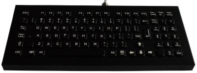 China Schwarze schwarze Metalltischplattentastatur mit numerischer Tastatur und F-Nschlüsseln, metallische Tastatur zu verkaufen