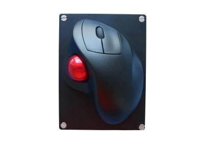 China Military IPX6 Rated Ergonomic Wireless Trackball Mouse CNC Aluminum Rugged Back Plate for sale