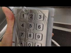 Antibacterial Washable Metal Industrial Keypad 4x4 Atm Machine Keypad