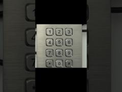 24 Keys Waterproof Metal Keypad Durable Stainless Steel Numeric Keypad