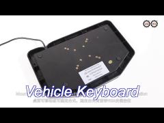 Ruggedized Vehicle Keyboard Desktop With Touchpad Backlit Scissors Switch