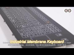 108 Keys Scratch Proof IP67 Membrane Switches Keyboard