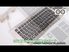 polymer industrial computer keyboard 88 keys ip67 dynamic waterproof backlit