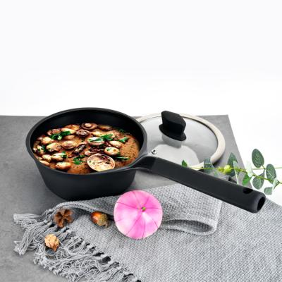 China Sustainable Home Kitchen ModernCustom Non-Stick Die Cast Aluminum Cookware Sets Grill Non-Stick Marble Sauce Pan for sale