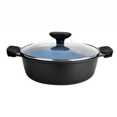 China Sustainable Cookware Set With 3 Layer Nonstick Stick Non Stick Induction Bottom Coating Serving Pan for sale