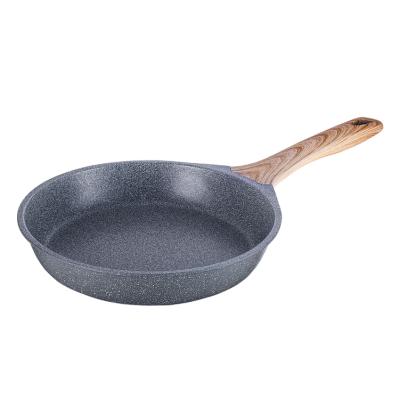 China Hot Selling High Quality Aluminum Forged Frying Pan Viable Cooking Pot Non Marble Coating Stick Frying Pan for sale