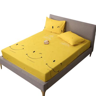 China Anti Dust Mite China Directly Manufacture Color Polyester Mattress Cover Supply Printed FITTED SHEET With Good Price for sale