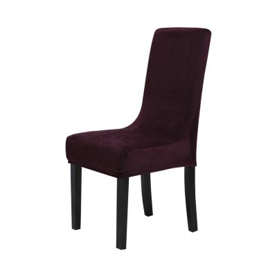 China Simple Factory Made Chair Seat Covers With Low Price Amazon Supplier Velvet Chair Cover for sale