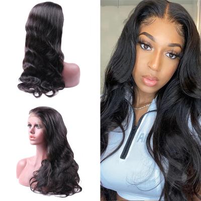 China Body wave 180 density hd lace cuticle aligned human hair virgin hd body wave wigs frontal wig for black women for sale