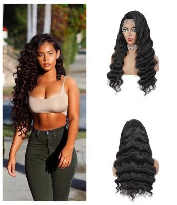 China 180 Density Deep Loose Hair Wigs Loose Wave 13x6 Deep Frontal Wigs Brazilian Transparent Swiss Lace Hair HD Wigs for sale