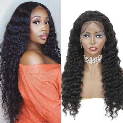 China Wholesale Deep Wave Brazilian Hair Wigs 13x4 Lace Front Human Hair Wigs For Black Women for sale