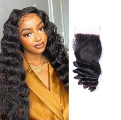 China Hot Selling Hd LOOSE WAVE Brazilian Hair Hd Lace Closure 4x4 Cuticle Aligned Virgin Hair Raw Loose Deep Wave Virgin Hair Wholesale Vendors for sale