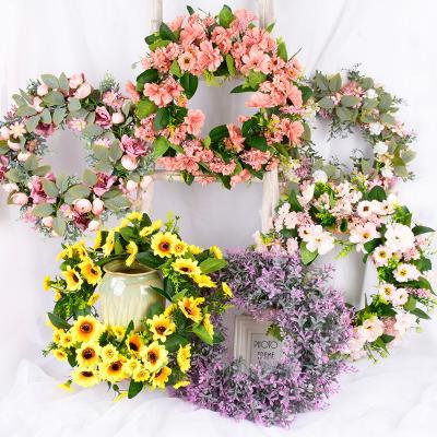 China Restaurant Event Home Shopping Mall Wedding Garland Cheap Wholesale Artificial Flowers High Quality Custom Made For Home Decor for sale