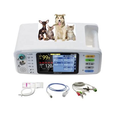 China Plastic Handheld Multiparameter Veterinary Vital Sign Patient Monitor for Dog Cat Pig Cow Rat Rabbit for sale