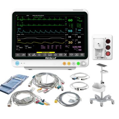 China Witleaf ICU Telemedicine Telemedicine Multiparameter ICU Cardiac Monitor with Cart EEG Co AI for sale