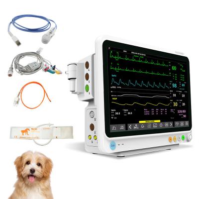 China ICU Veterinary Equipment ECG Vital Signs Monitor Veterinary Patient Monitor for Critical Care Pet Veterinary Hospital for sale