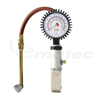 China Automatic Tire Inflator LEMATEC Air Tire Inflator with Pressure Gauge 220 PSI Heavy Duty Tire Inflator with Gauge for sale