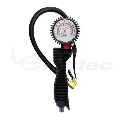 China Car Motocycle 3-Function Extender 150PSI Tire Pressure Gauge High Pressure Tire Inflator with Gauge for sale