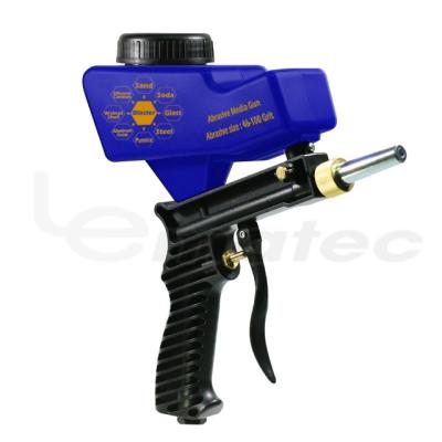 China LEMATEC Sandblasting Gun Air Blasting Sand Release Gravity Powered Spray Gun For Rust Remove Sandblaster Air Tools for sale