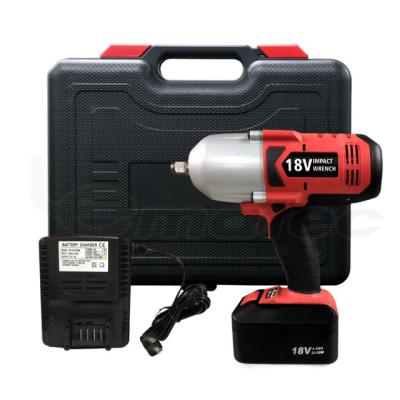 China 3/4 Inch Impact Wrench 18V Industrial Cordless 1800 Box Blow Blow Tool Drill N M Lion Battery Electric Rechargeable Power LE-CW-610 for sale