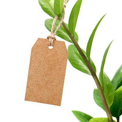 China Wholesale High Quality Eco-Friendly Packaging Garment Eco Friendly Brown Kraft Paper Printing Custom Label Hanger Tag for sale