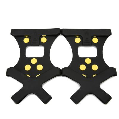 China Universal 10 Anti-Slip Teeth Anti-Pit Anti Slip Ice Cleats Shoe Boot Grips 10 Studs Elastic Cleat Snow Spikes Grips Traction Cleats for sale