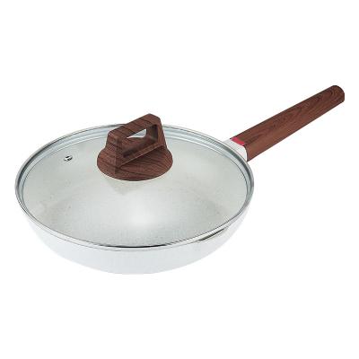 China Healthy Cookware Pan Skillet Frying Stone Non-Stick Minimalist 9.5 Inch for sale