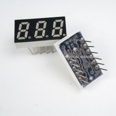 China Appliance 1.0 1.2 1.5 2.3 Inch Amber Blue 7 Segment Led Display 3 Digits Manufacturer for sale