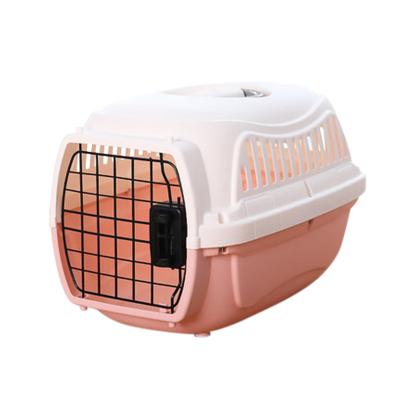 China Wholesale Hot Sale Pet Cages Carriers Yiwu Supplier Pet Cage Large Pet Carrier Breathable Plastic Outlet Package for sale