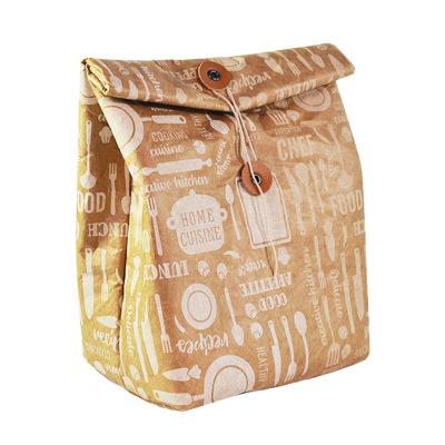 China Insulated Tyvek High Quality Durable Insulated Thermal Tyvek Lunch Bag Paper Lunch Insulated Cooler Bag for sale