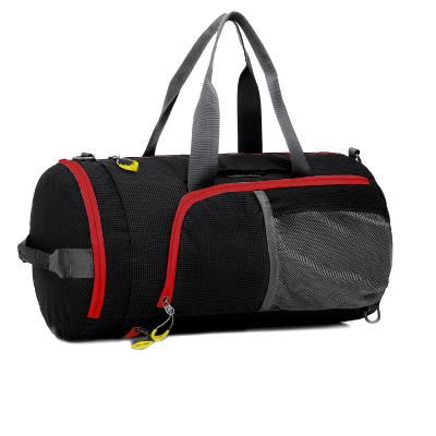 China Large Capacity Waterproof Foldable Nylon Folding Sports Bag For Gym Bag With Custom Logo for sale