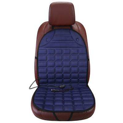 China Cotton Single Seat Car Seat Cover Cushion Interior Products 12V Plaid Car Heater Mat New For Four Seasons for sale