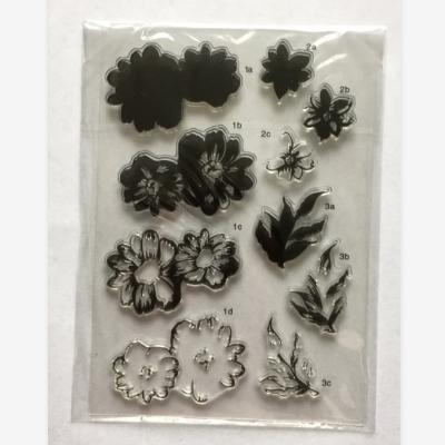 China Children's Toy Wholesales Flower Deisgn Clear Rubber Stamp For DIY Scrapbooking Card Making Paper Craft for sale