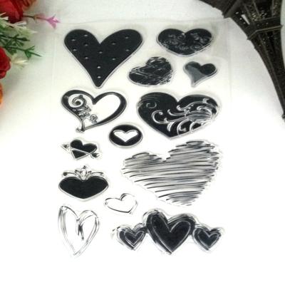 China Wholesale Invitations Customized Clear Stamps for Heart Clogs Rubber Stamps Scrapbooking Stamps for sale