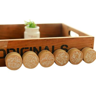 China Round Shape Eco-Friendly Custom Rubber Stamp for sale