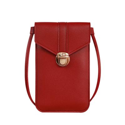 China PU Waterproof Waterproof Mini Cross - Body Bag With Phone Pocket Wallet With Card Holder Pocket For Women for sale