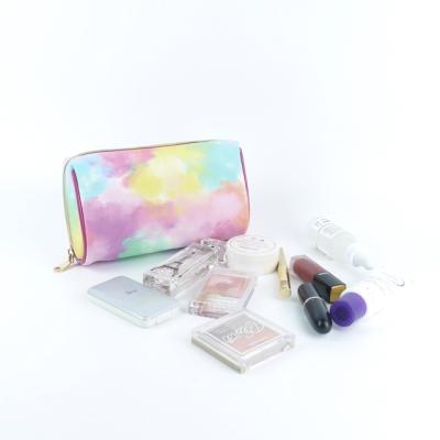 China Fashoion Ladies Watercolor Fashion Bag Hot Selling Custom Cosmetic Designer Makeup for sale