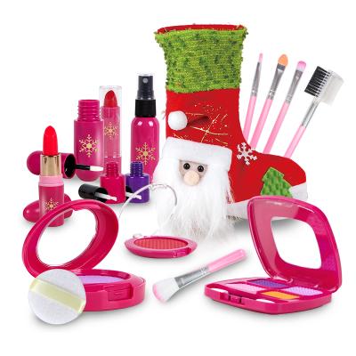 China Christmas Fashion Girls Pretend Play Toys Princess Makeup Beauty Cosmetics Set Dress Up Gift HTL-JY-805 for sale