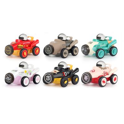 China Toy Family Interactive Game Alloy Truck Toy Multi Themes Cartoon Drink Return Force Design Car Diecast Toy for sale