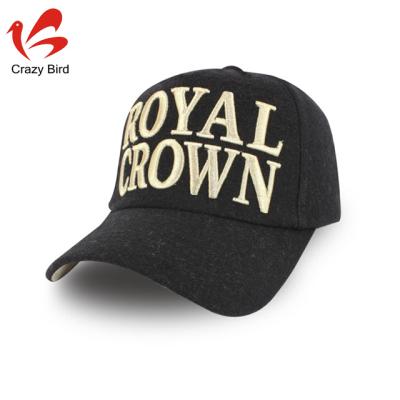 China 3D Embroidery Wool 6 Panels COMMON Hat CB010102 6-Panel Hat, 6-Panel Baseball Cap for sale