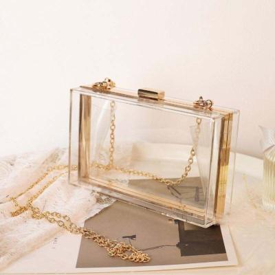 China Luxury High Quality Women Wedding Party Clear Acrylic Evening Clutch Bags Clutch Purse Clear Purse Purse for sale